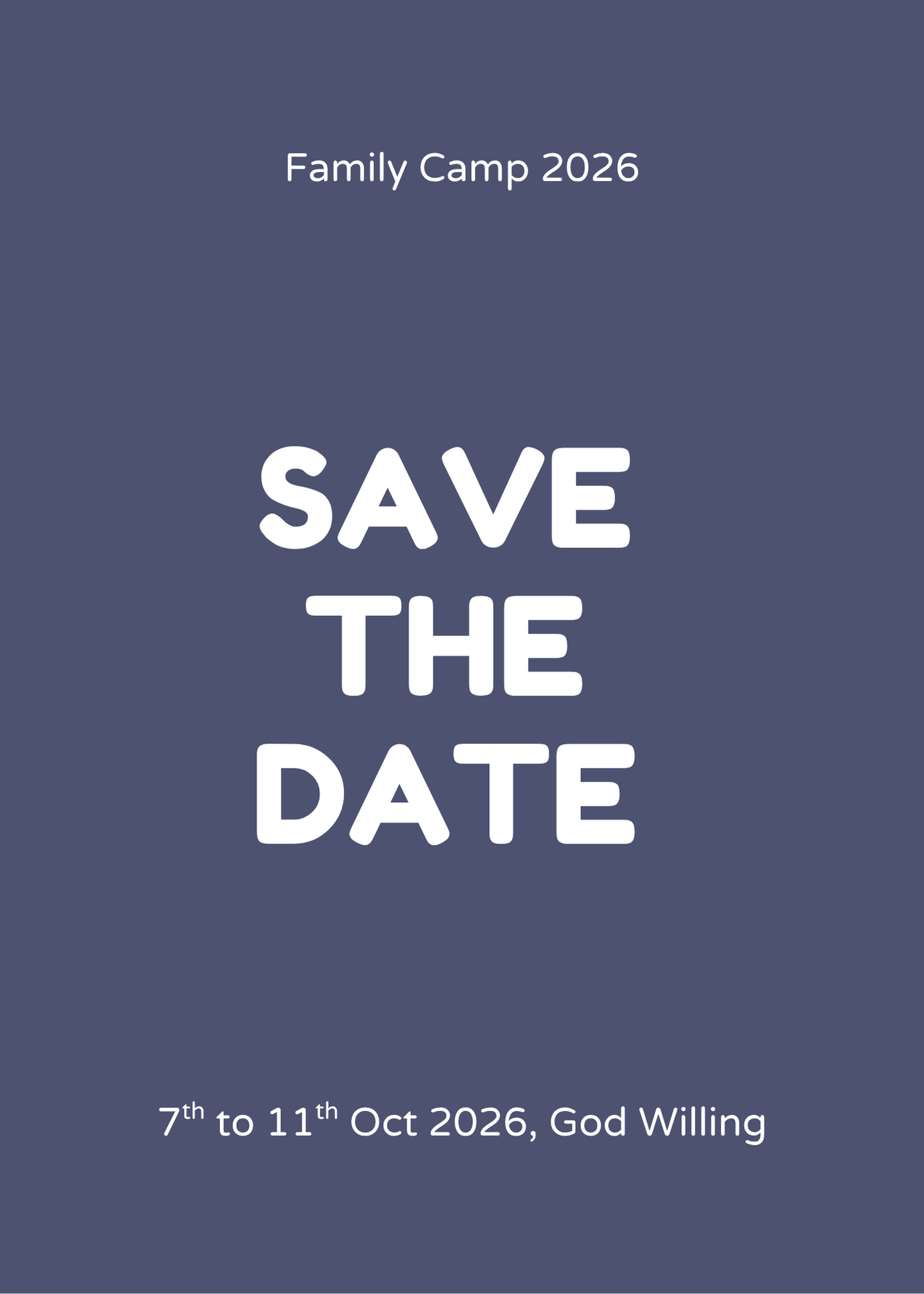 Save the date
